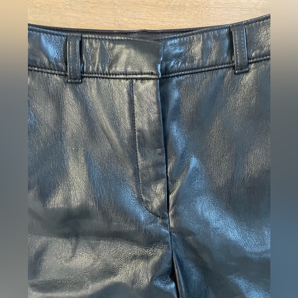 Aritzia Babaton Command Sold Out Aritzia Vegan Black Leather Pants Sz 4 - Picture 12 of 17